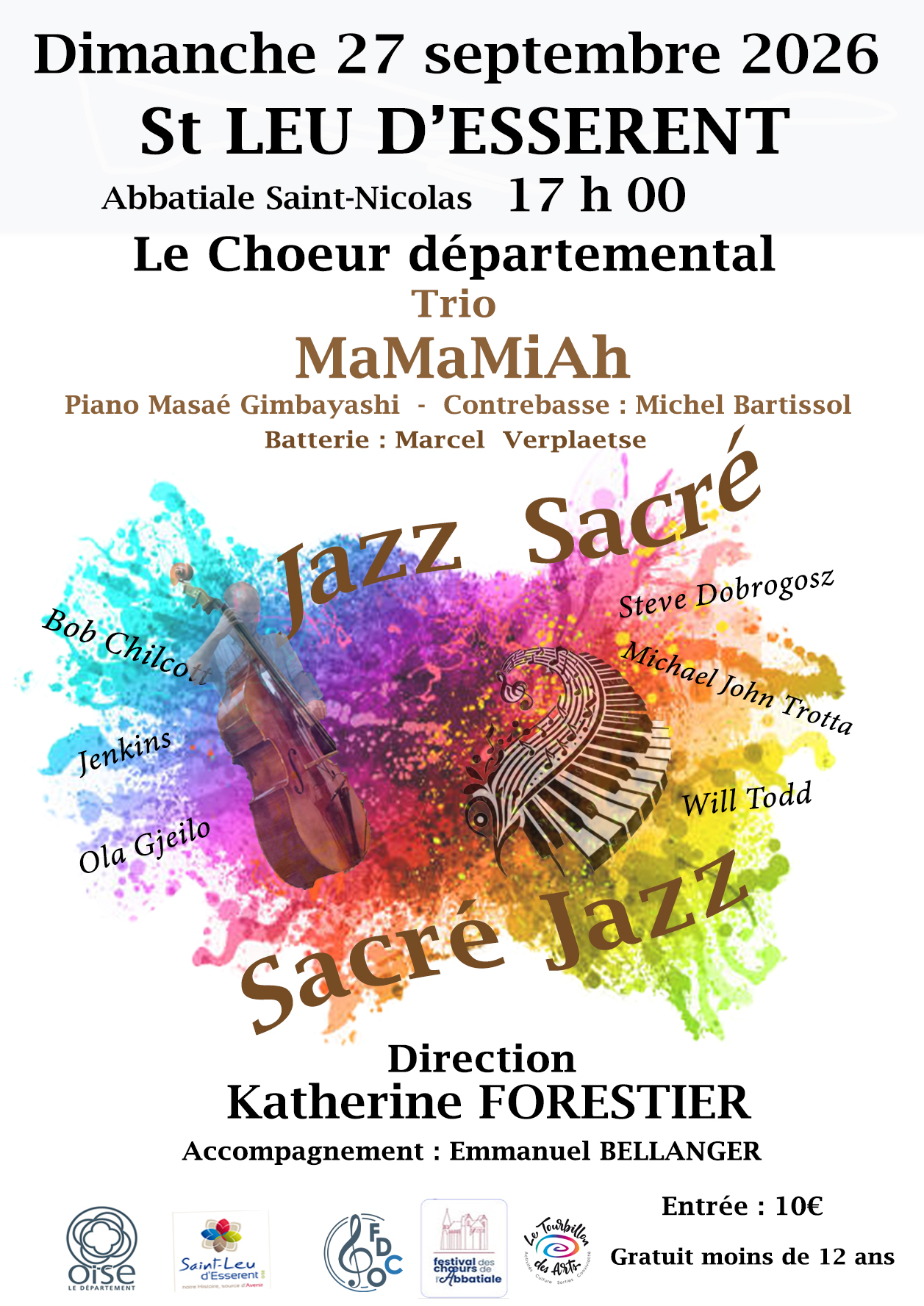 Affiche concert fédération des choeurs de l'Oise 2026