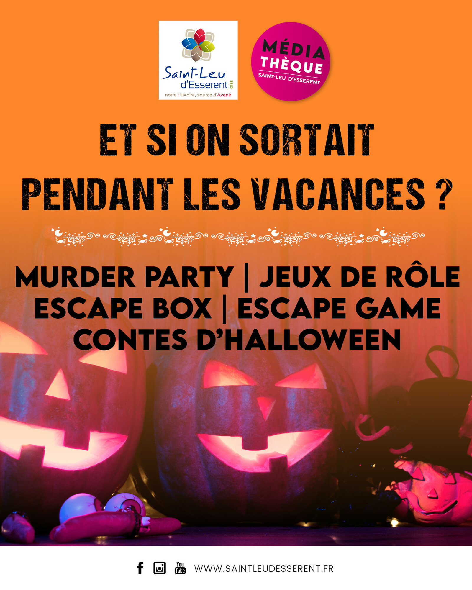 Visuel des animations des vacances d'automne 2026