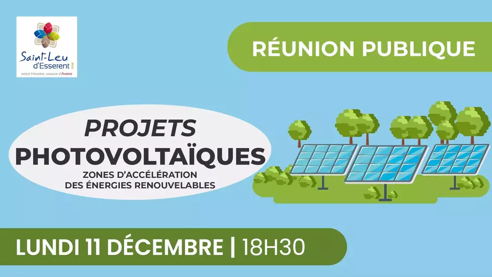 Réunion publique : projets photovoltaïques